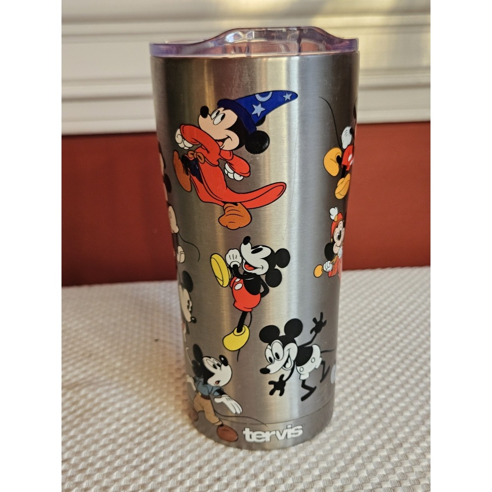 Disney Tervis Tumbler Mickey Mouse 90th Birthday Stainless Steel 20oz with Lid